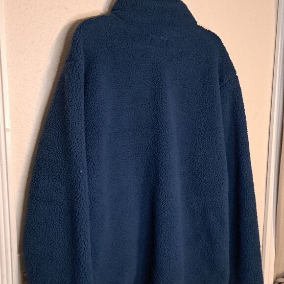 Goodfellow & Co blue zip up fleece jacket size XXL - Picture 5 of 6